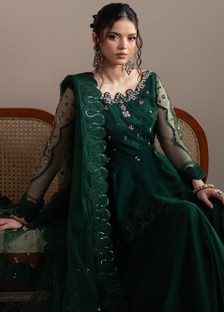 Elvin by Fabiha Fatima Pret Embroidered Net 3 Piece Suit Emerelle