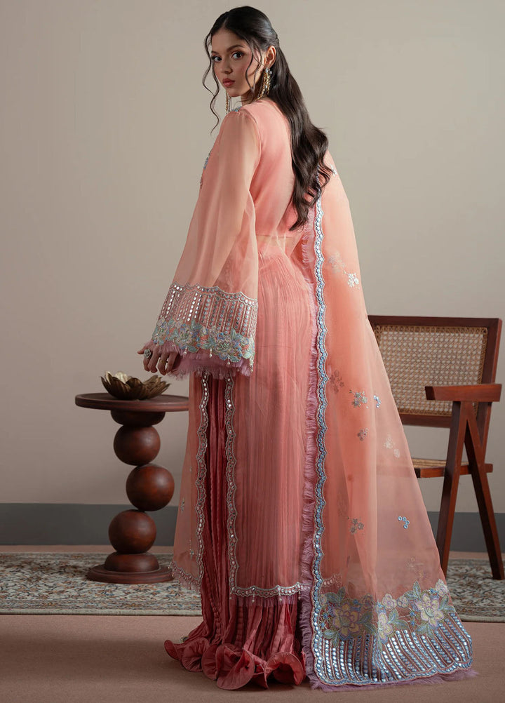 Elvin by Fabiha Fatima Pret Embroidered Organza 3 Piece Suit Roselle