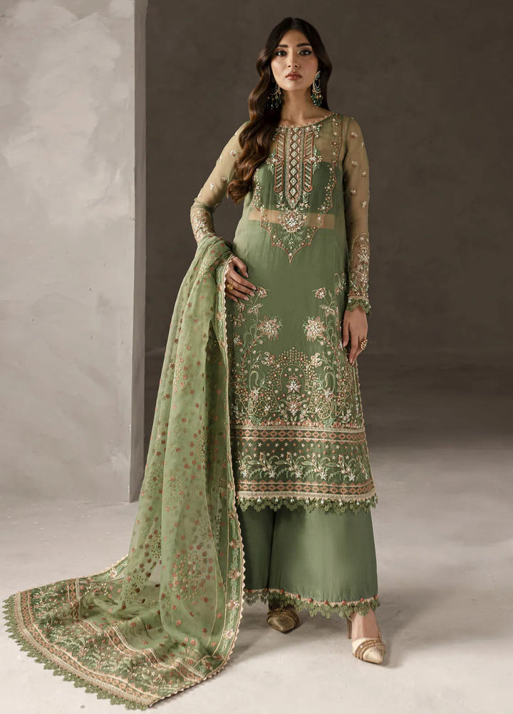 Elysee by Imran Ramzan Embroidered Organza Suits Unstitched 3 Piece IR25EF Giardino Fiorito - Formamls Collection