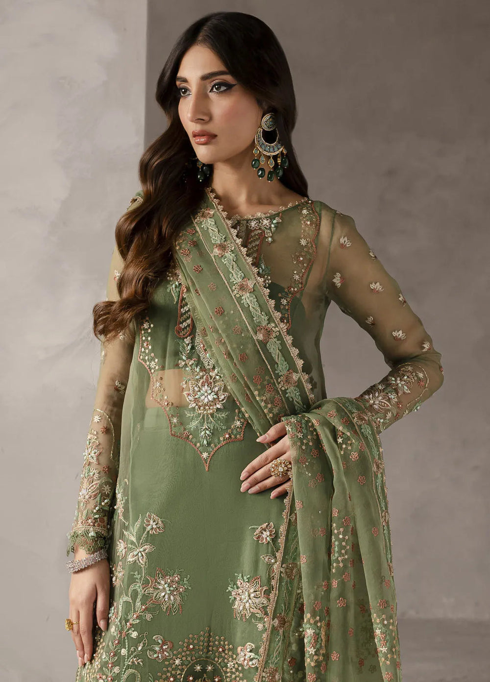 Elysee by Imran Ramzan Embroidered Organza Suits Unstitched 3 Piece IR25EF Giardino Fiorito - Formals Collection