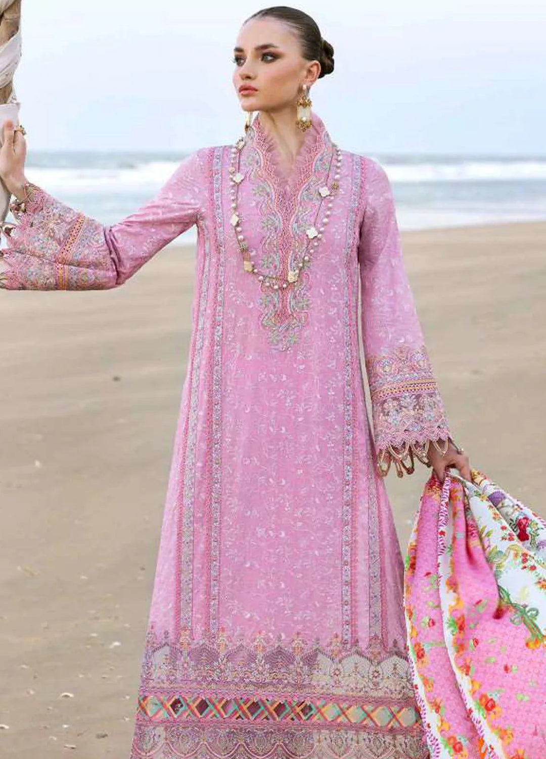 Elysia by Kanwal Malik Embroidered Lawn Suits Unstitched 3 Piece KM24E Ariana - Summer Collection