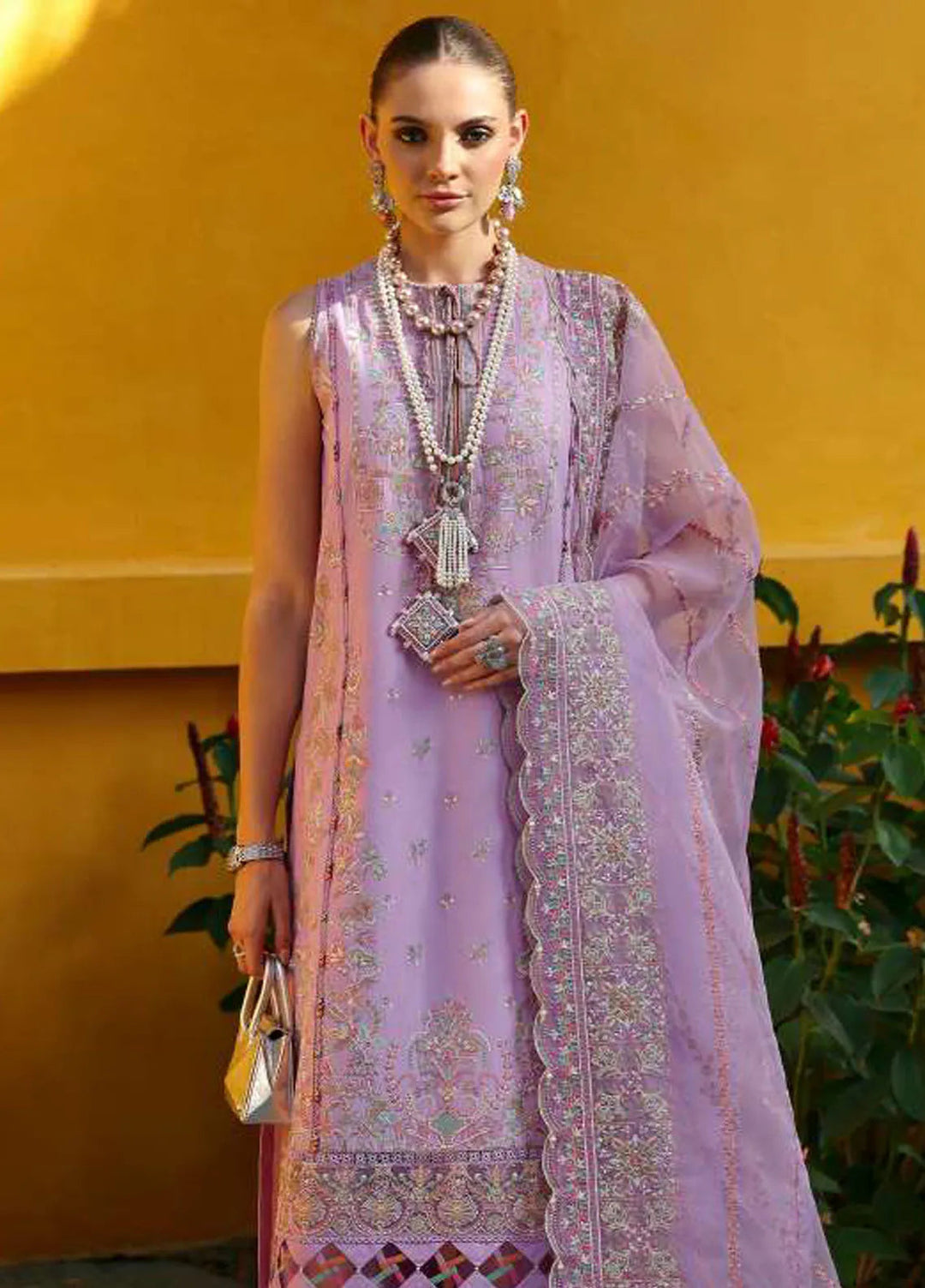 Elysia by Kanwal Malik Embroidered Lawn Suits Unstitched 3 Piece KM24E Celia - Summer Collection