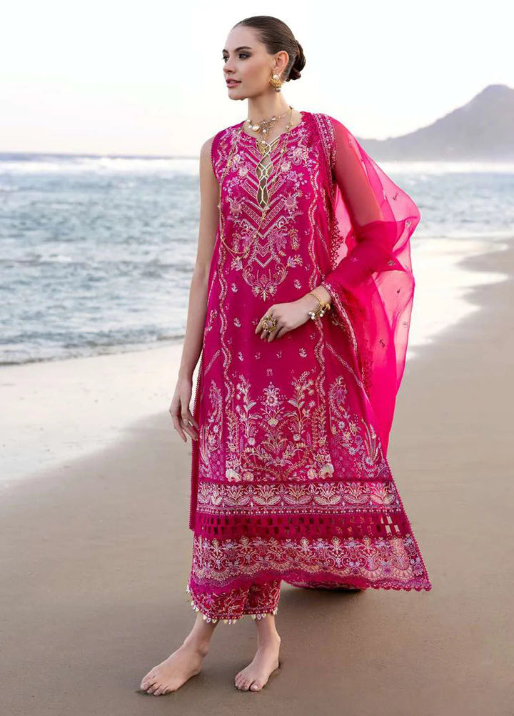 Elysia by Kanwal Malik Embroidered Lawn Suits Unstitched 3 Piece KM24E Evaline - Summer Collection