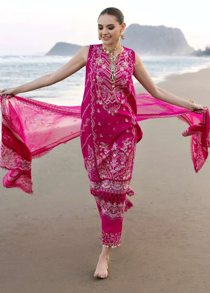 Elysia by Kanwal Malik Embroidered Lawn Suits Unstitched 3 Piece KM24E Evaline - Summer Collection