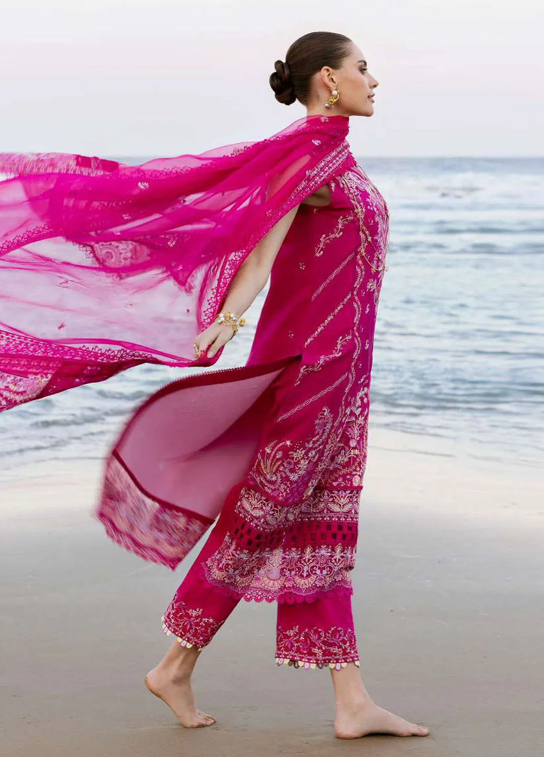 Elysia by Kanwal Malik Embroidered Lawn Suits Unstitched 3 Piece KM24E Evaline - Summer Collection