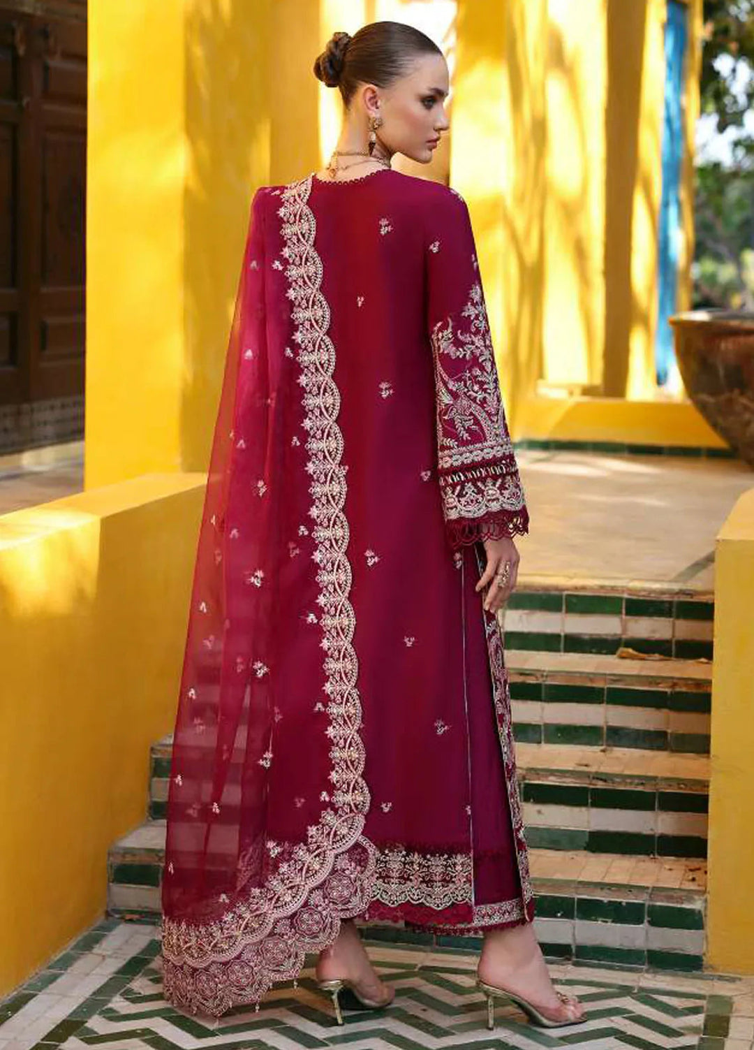 Elysia by Kanwal Malik Embroidered Lawn Suits Unstitched 3 Piece KM24E Lavena - Summer Collection