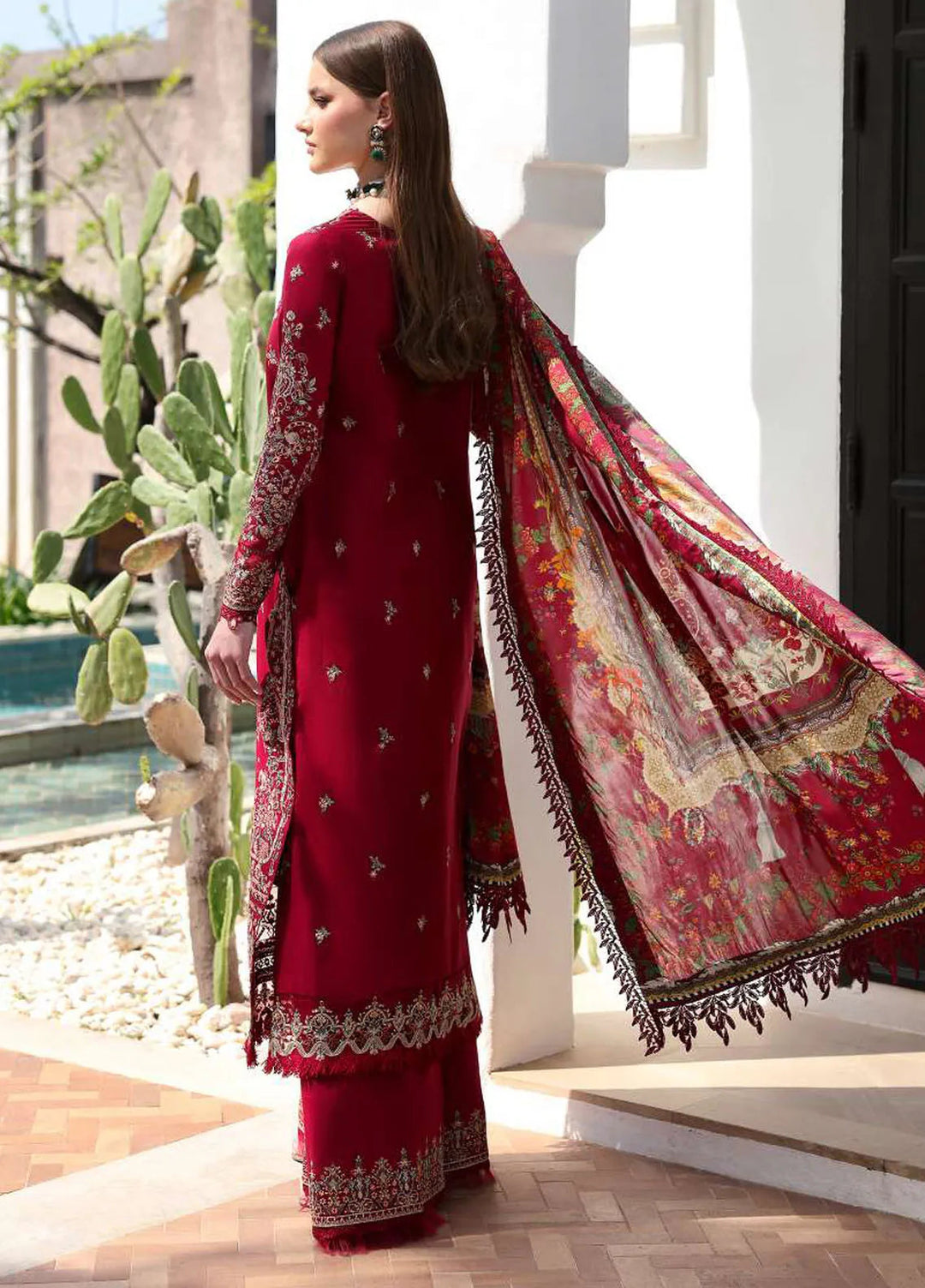 Elysia by Kanwal Malik Embroidered Lawn Suits Unstitched 3 Piece KM24E Marina - Summer Collection