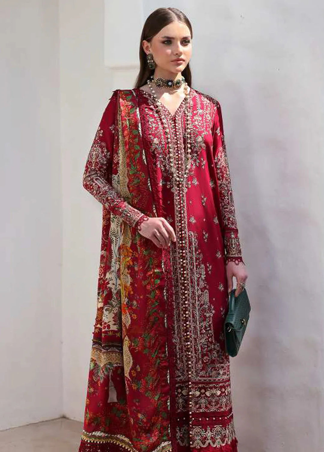 Elysia by Kanwal Malik Embroidered Lawn Suits Unstitched 3 Piece KM24E Marina - Summer Collection