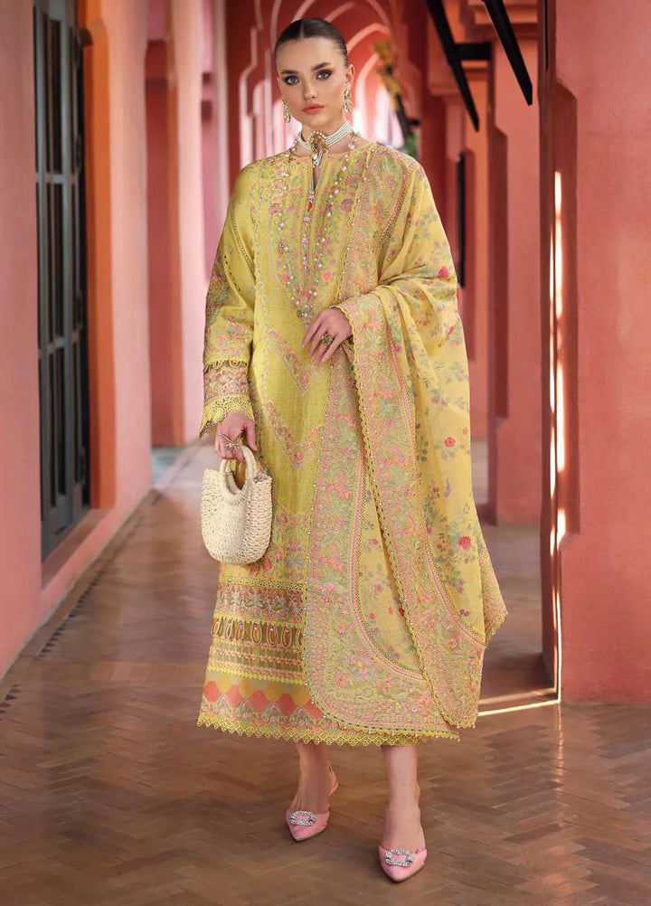 Elysia by Kanwal Malik Embroidered Lawn Suits Unstitched 3 Piece KM24E Summer - Summer Collection