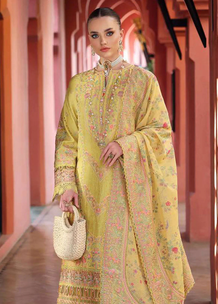 Elysia by Kanwal Malik Embroidered Lawn Suits Unstitched 3 Piece KM24E Summer - Summer Collection