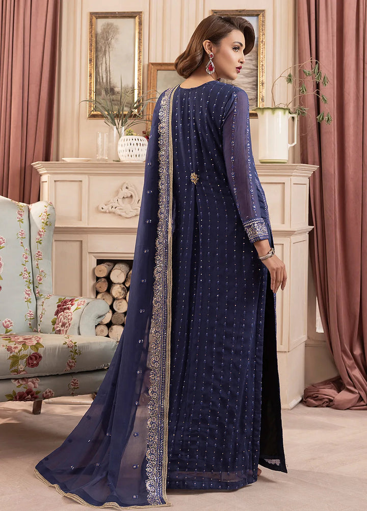 Elyssa by Sahane Embroidered Chiffon Suits Unstitched 3 Piece SNE25EL CT-19002 Elle - Formal Collection