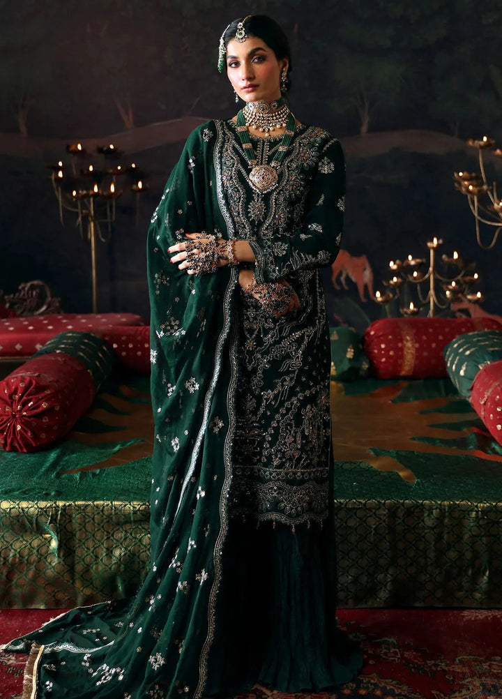 Emaan Adeel Embroidered Chiffon Suits Unstitched 3 Piece EA24DD Baigam Bano - Formals Collection