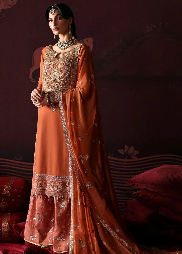 Emaan Adeel Embroidered Chiffon Suits Unstitched 3 Piece EA24DD Leela - Formals Collection