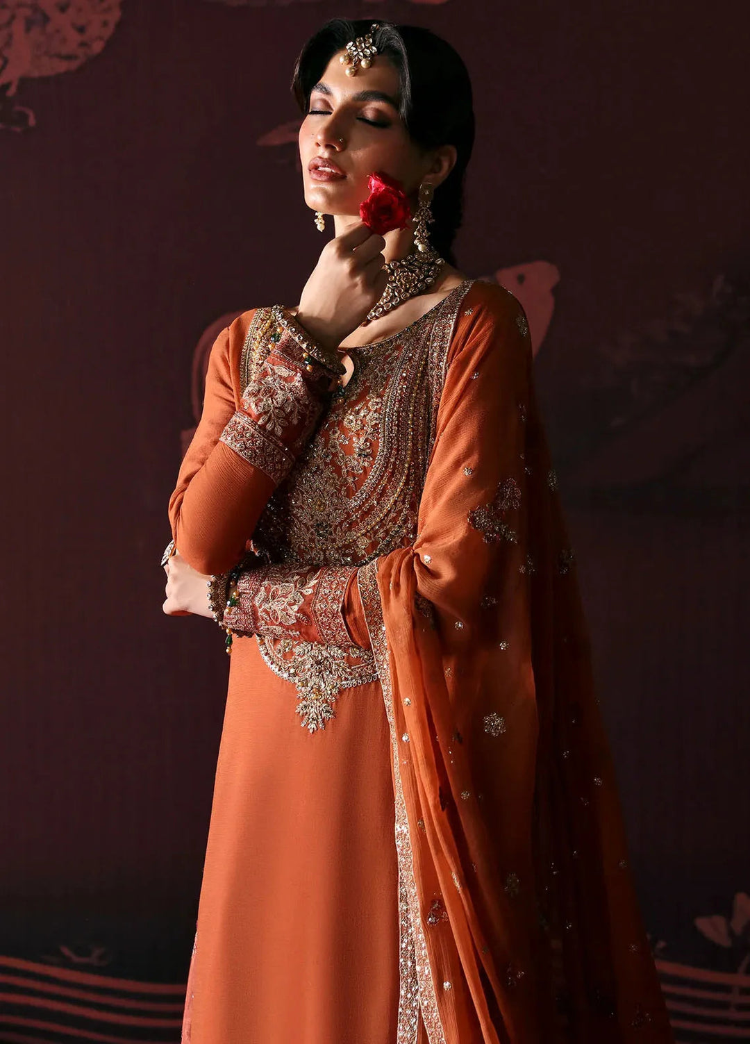 Emaan Adeel Embroidered Chiffon Suits Unstitched 3 Piece EA24DD Leela - Formals Collection