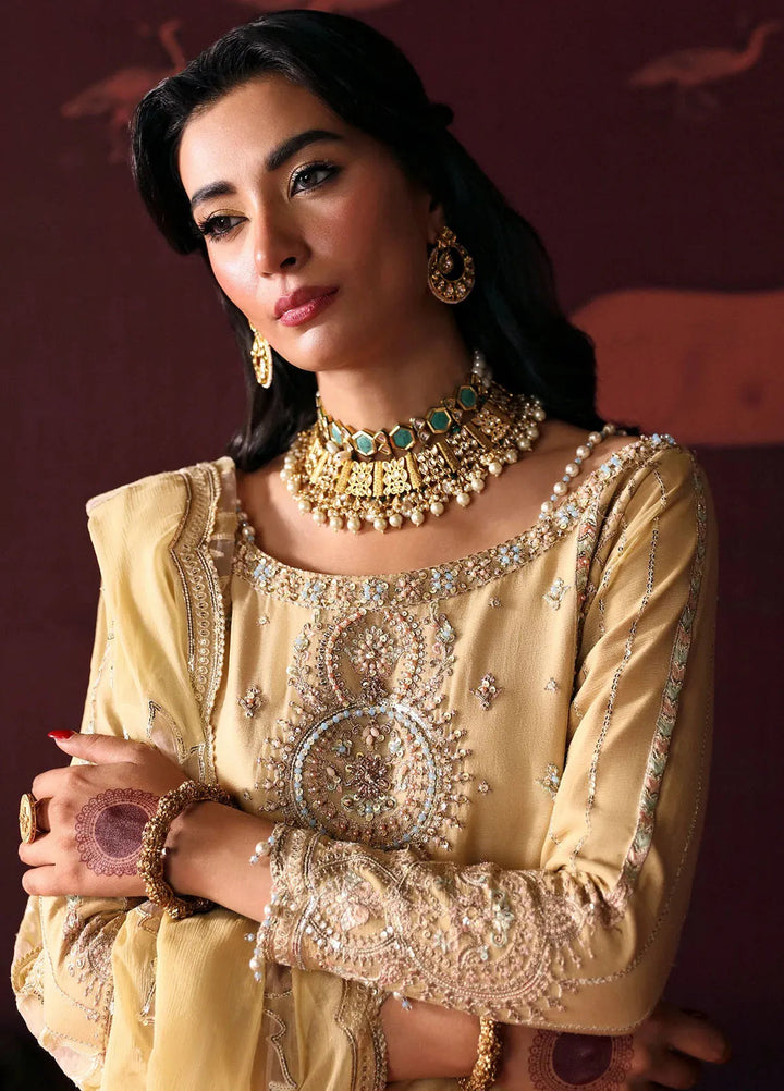 Emaan Adeel Embroidered Chiffon Suits Unstitched 3 Piece EA24DD Meera - Formals Collection