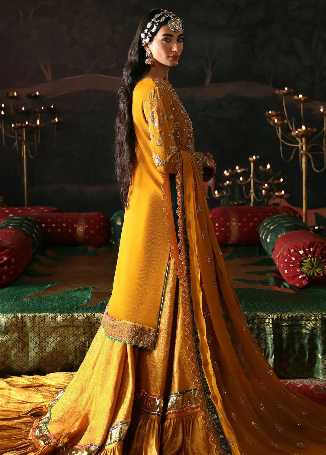 Emaan Adeel Embroidered Chiffon Suits Unstitched 3 Piece EA24DD Roshan Jahan - Formals Collection