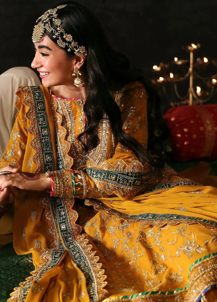 Emaan Adeel Embroidered Chiffon Suits Unstitched 3 Piece EA24DD Roshan Jahan - Formals Collection