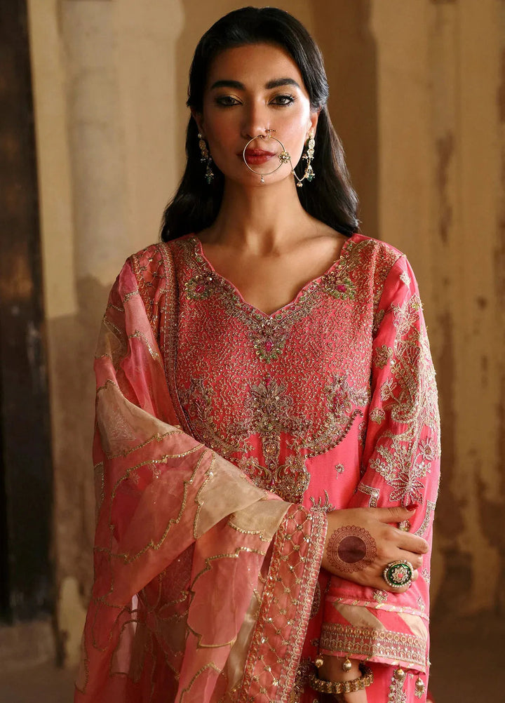 Emaan Adeel Embroidered Chiffon Suits Unstitched 3 Piece EA24DD Zaarbakht - Formals Collection