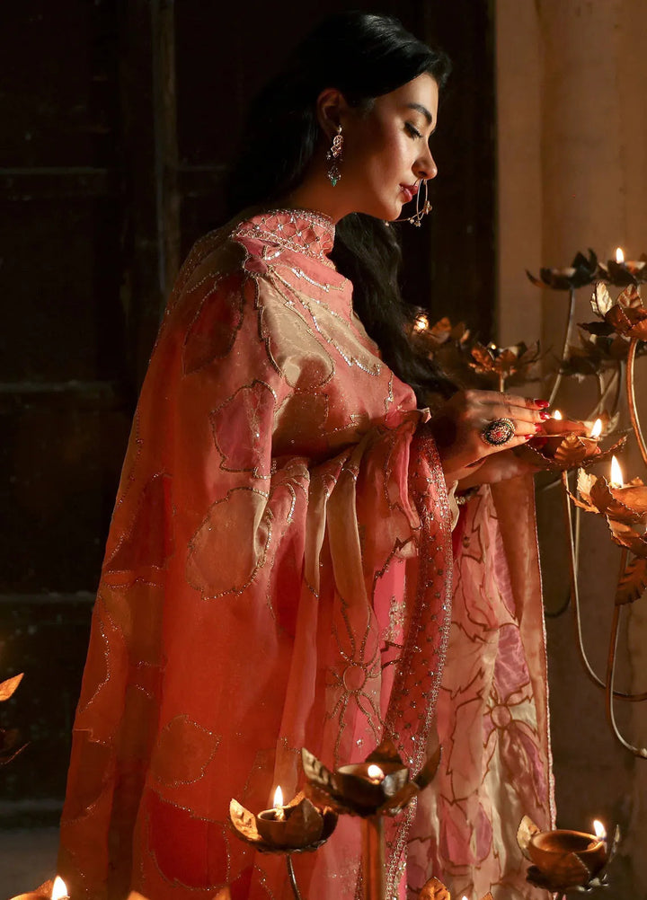 Emaan Adeel Embroidered Chiffon Suits Unstitched 3 Piece EA24DD Zaarbakht - Formals Collection