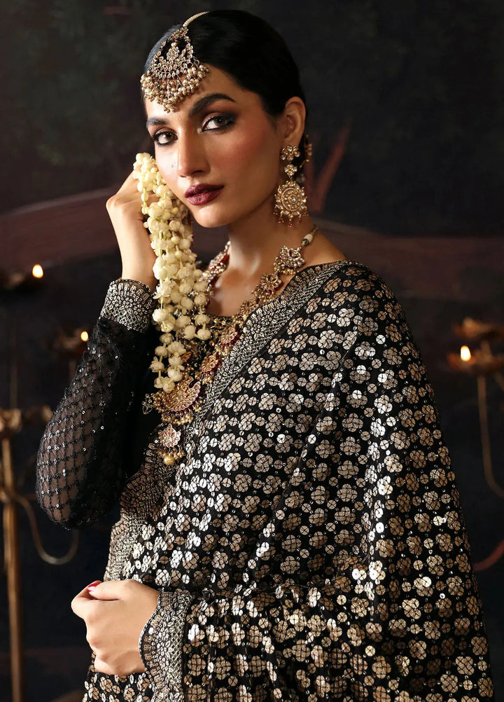 Emaan Adeel Embroidered Chiffon Suits Unstitched Saree EA24DD Zeba - Formals Collection