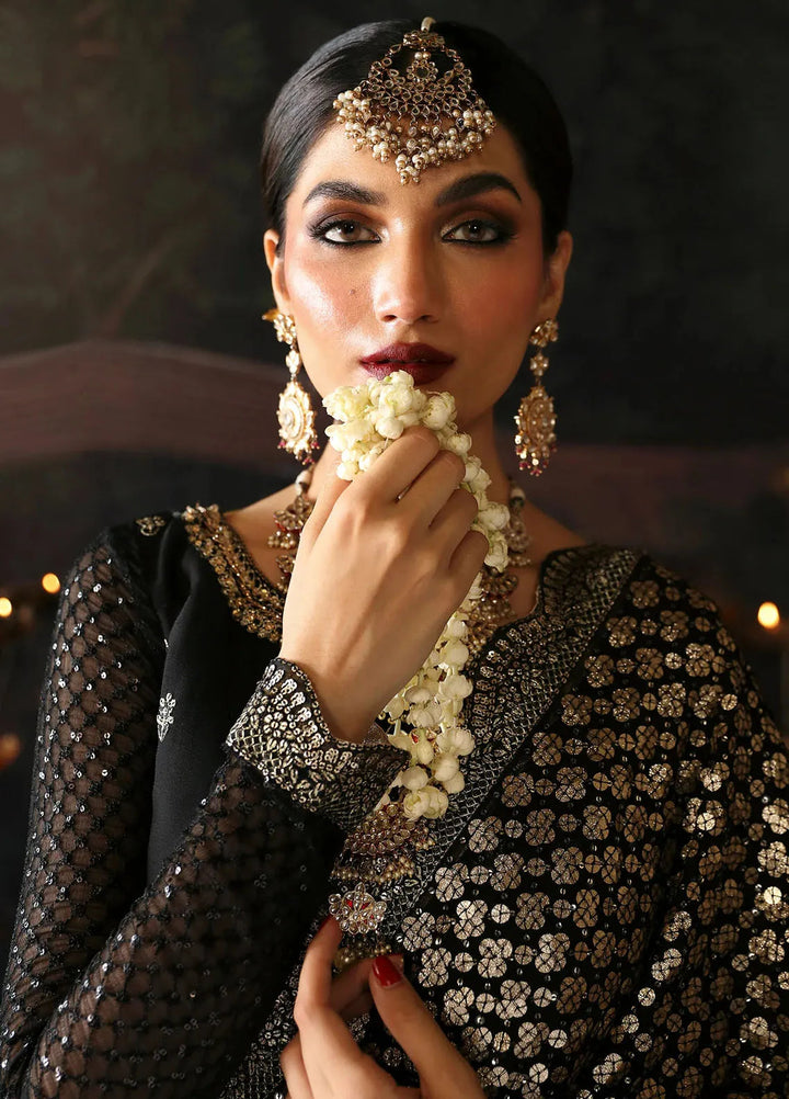 Emaan Adeel Embroidered Chiffon Suits Unstitched Saree EA24DD Zeba - Formals Collection