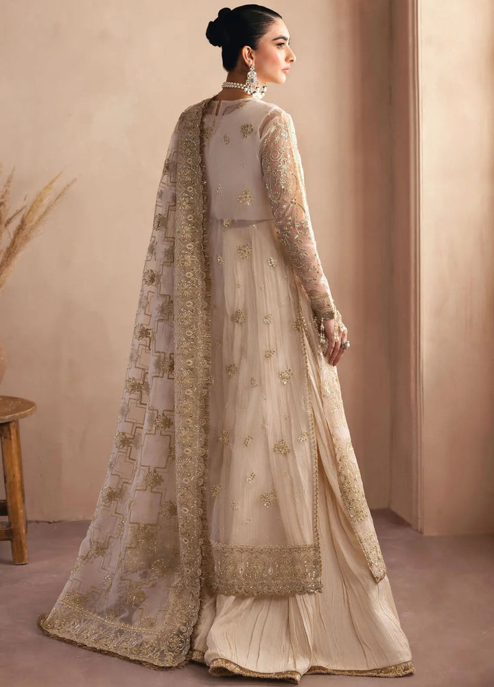 Emaan Adeel Embroidered Mesoury Suit Unstitched 3 Piece EA25CC Opaline - Luxury Collection