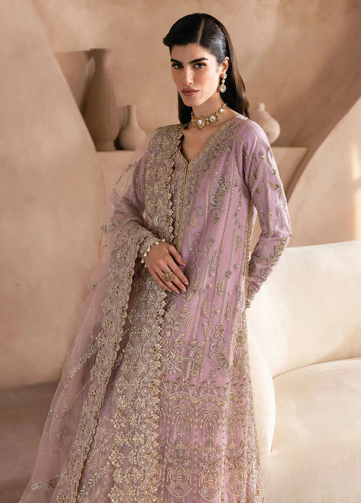 Emaan Adeel Embroidered Net Suit Unstitched 3 Piece EA25CC Rosaria - Luxury Collection