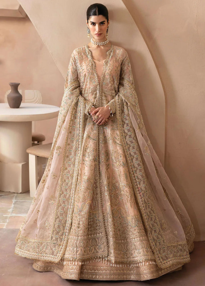 Emaan Adeel Embroidered Organza Suit Unstitched 3 Piece EA25CC Dynastia - Luxury Collection