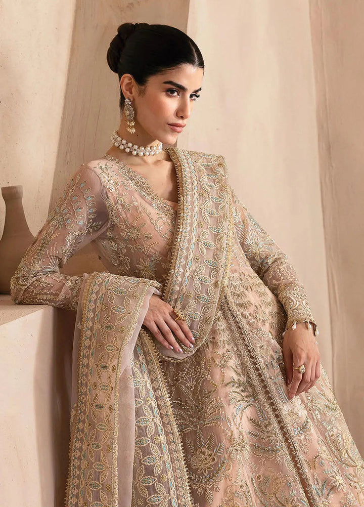 Emaan Adeel Embroidered Organza Suit Unstitched 3 Piece EA25CC Dynastia - Luxury Collection