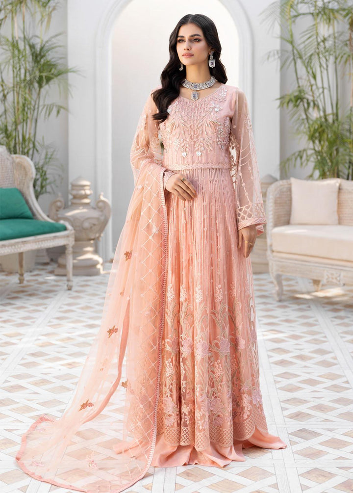 Le Festa By Emaan Adeel Embroidered Chiffon Suits Unstitched 3 Piece EA21-FP4 LF-402 - Premium Collection