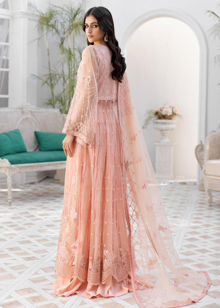 Le Festa By Emaan Adeel Embroidered Chiffon Suits Unstitched 3 Piece EA21-FP4 LF-402 - Premium Collection