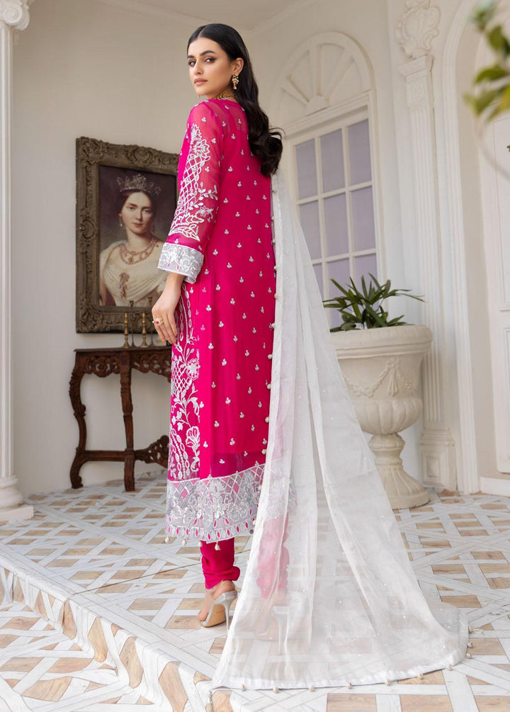 Le Festa By Emaan Adeel Embroidered Chiffon Suits Unstitched 3 Piece EA21-FP4 LF-405 - Premium Collection