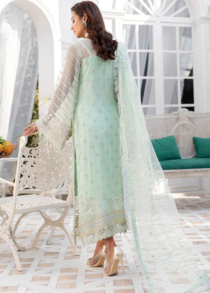 Le Festa By Emaan Adeel Embroidered Chiffon Suits Unstitched 3 Piece EA21-FP4 LF-406 - Premium Collection