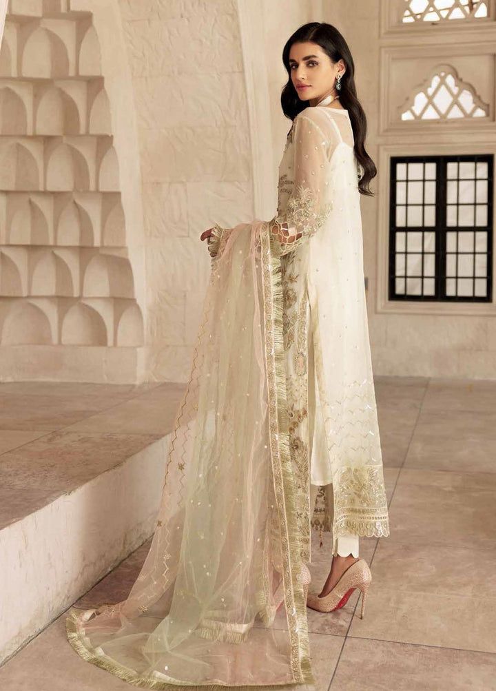 Le Festa By Emaan Adeel Embroidered Organza Suit Unstitched 3 Piece EA22-LF5 LF-508 - Premium Collection