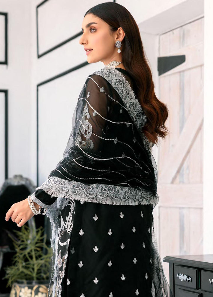 Le Festa By Emaan Adeel Embroidered Organza Suits Unstitched 3 Piece EA22-LF6 LF-602 - Premium Collection