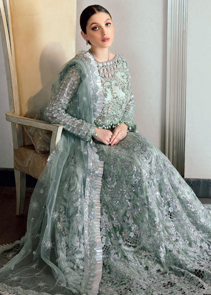 Mahermah By Emaan Adeel Embroidered Net Suits Unstitched 3 Piece EA22-M3 MB-301 - Luxury Collection