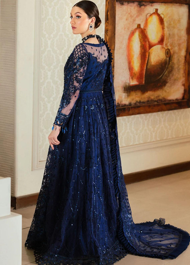 Mahermah By Emaan Adeel Embroidered Net Suits Unstitched 3 Piece EA22-M3 MB-304 - Luxury Collection