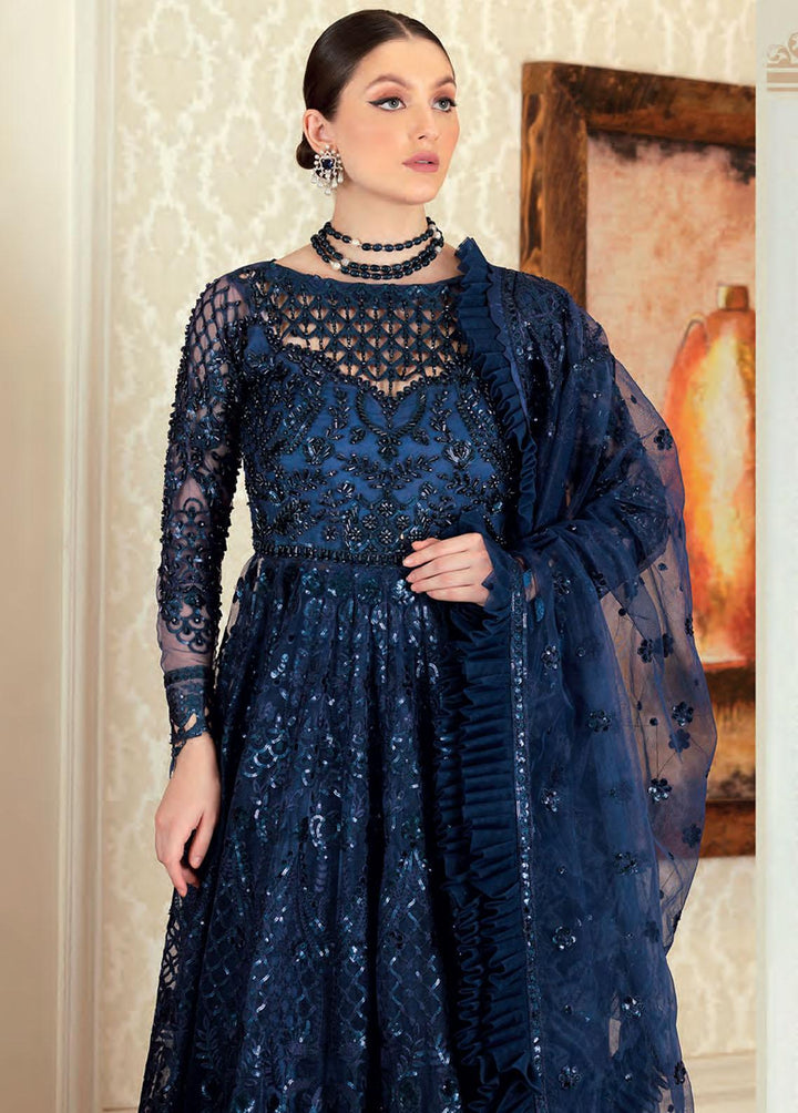 Mahermah By Emaan Adeel Embroidered Net Suits Unstitched 3 Piece EA22-M3 MB-304 - Luxury Collection