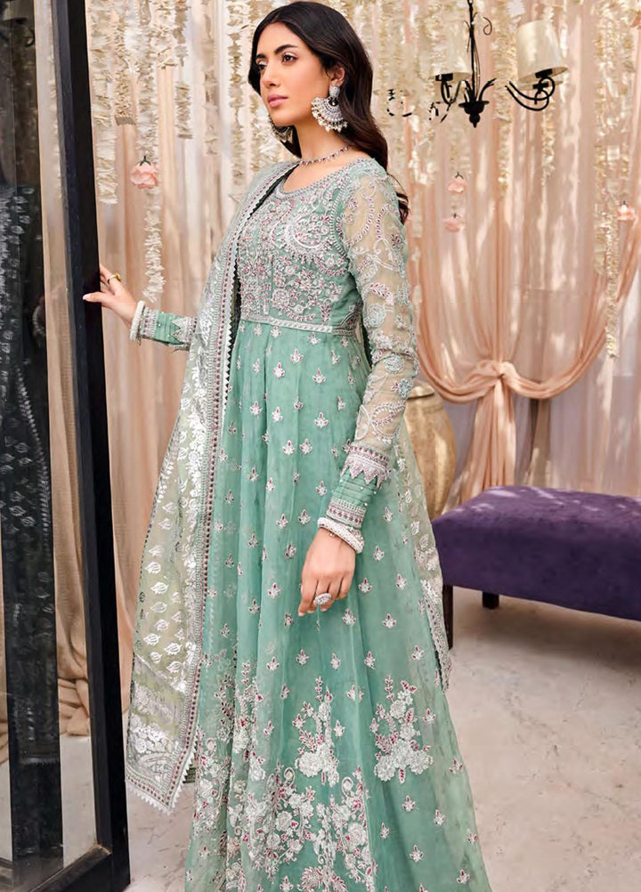 Emaan Adeel Embroidered Organza Suits Unstitched 3 Piece EA23FE FT-03 - Luxury Festive Collection