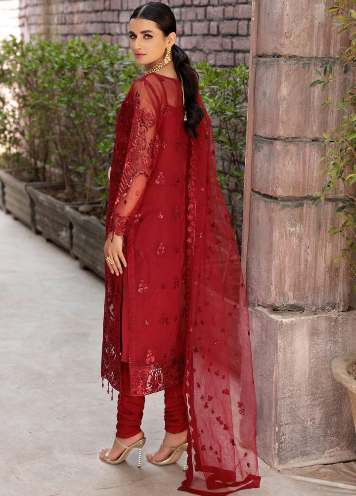 Value Edition By Emaan Adeel Organza Embroidered Suits Unstitched 3 Piece EA22VE VE 04 - Luxury Collection