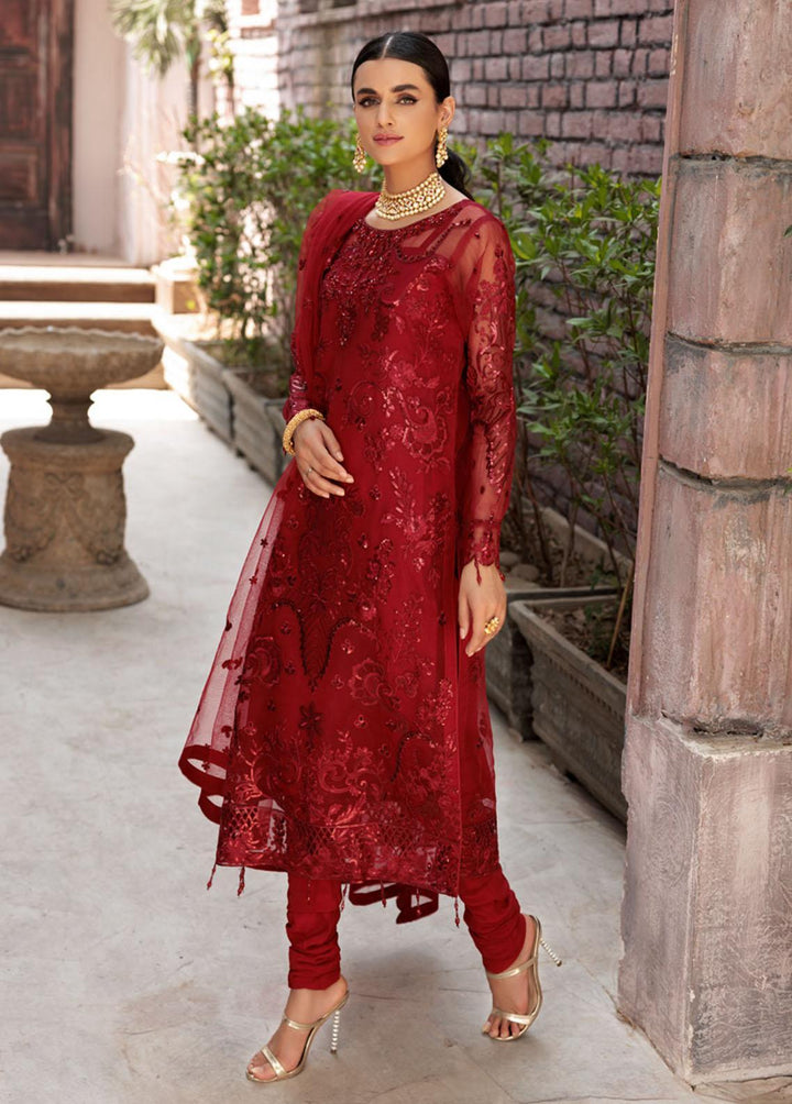 Value Edition By Emaan Adeel Organza Embroidered Suits Unstitched 3 Piece EA22VE VE 04 - Luxury Collection