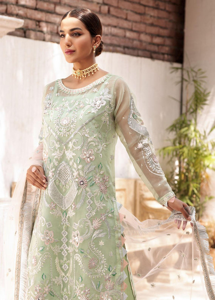 Value Edition By Emaan Adeel Organza Embroidered Suits Unstitched 3 Piece EA22VE VE 05 - Luxury Collection