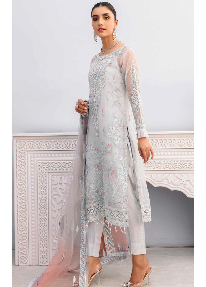 Value Edition By Emaan Adeel Embroidered Organza Suits Unstitched 3 Piece EA22VE-2 VE-204 - Luxury Collection