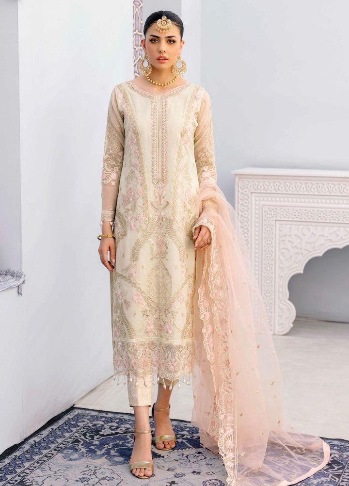 Value Edition By Emaan Adeel Embroidered Organza Suits Unstitched 3 Piece EA22VE-2 VE-201 - Luxury Collection