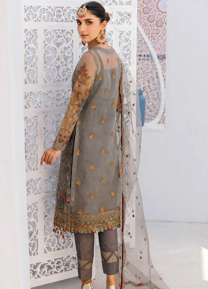 Value Edition By Emaan Adeel Embroidered Organza Suits Unstitched 3 Piece EA22VE-2 VE-203 - Luxury Collection