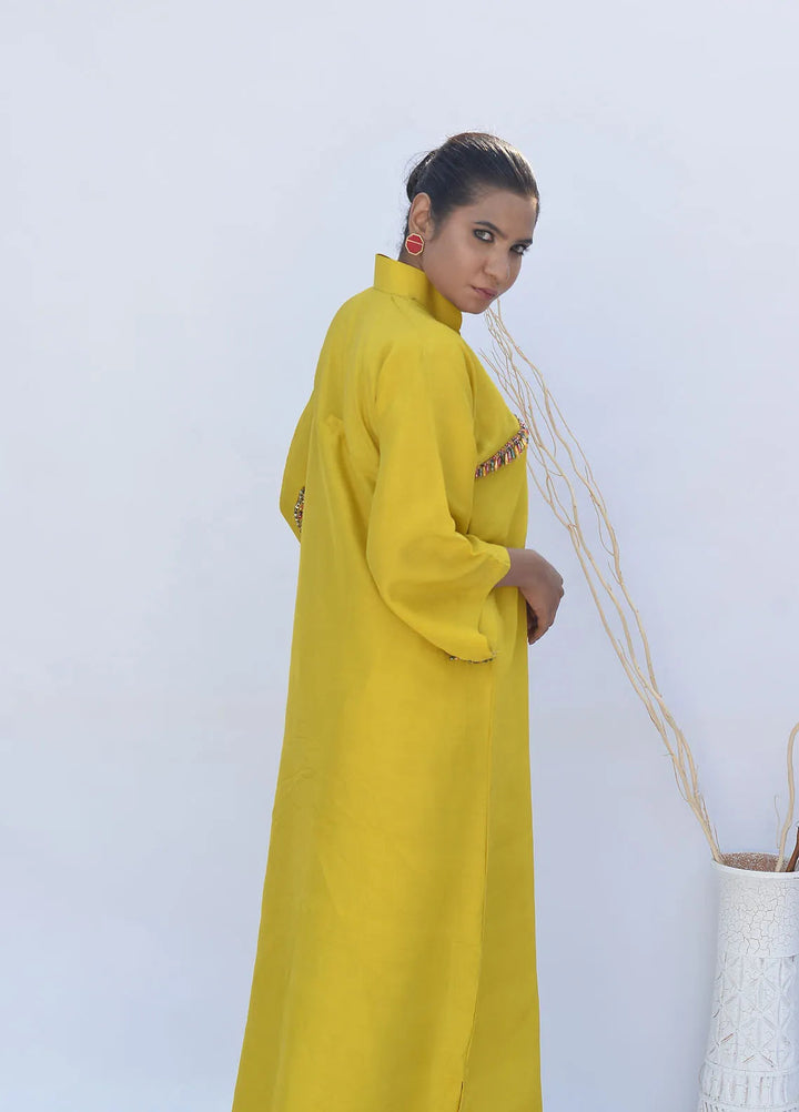 Eman Butt Pret Embriodered Korean raw silk 2 Piece Suit Inara