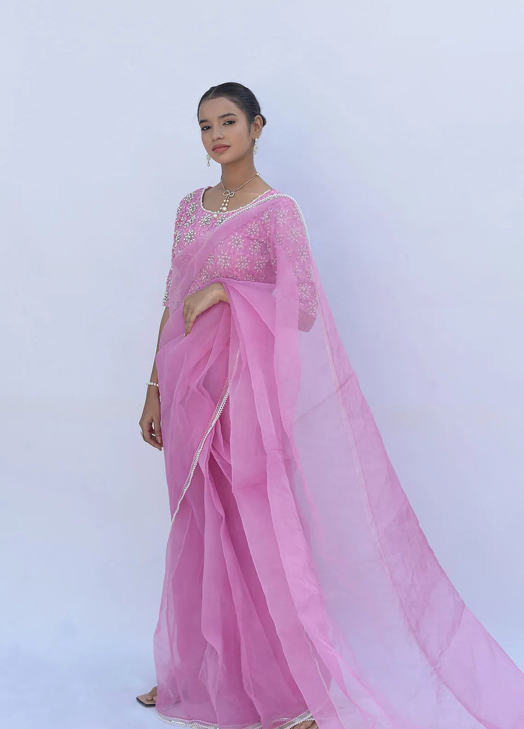 Eman Butt Pret Embriodered organza Saree Misha