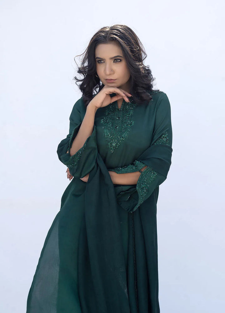 Eman Butt Pret Embriodered Russian silk 3 Piece Suit Esma