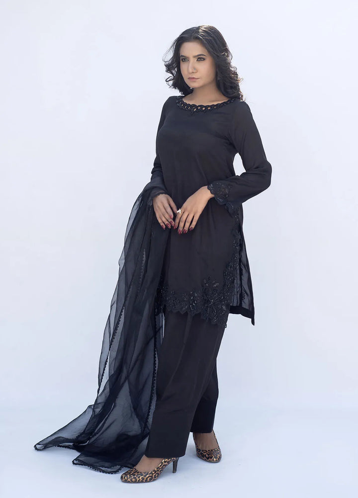 Eman Butt Pret Embriodered russian silk 3 Piece Suit Kiara