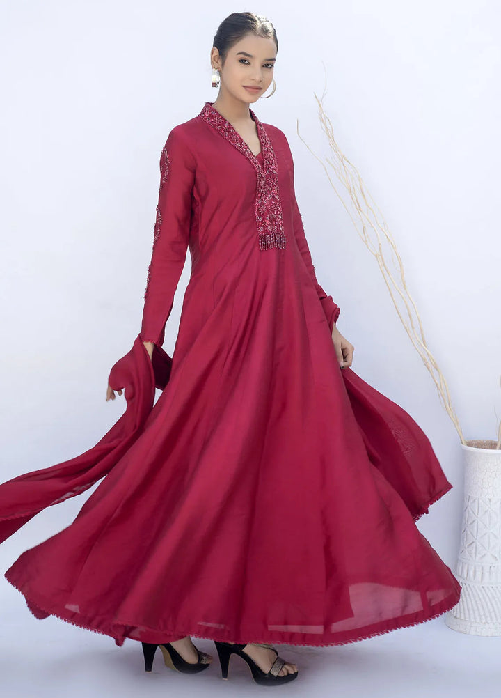 Eman Butt Pret Embriodered sheesha silk 3 Piece Suit Adaa